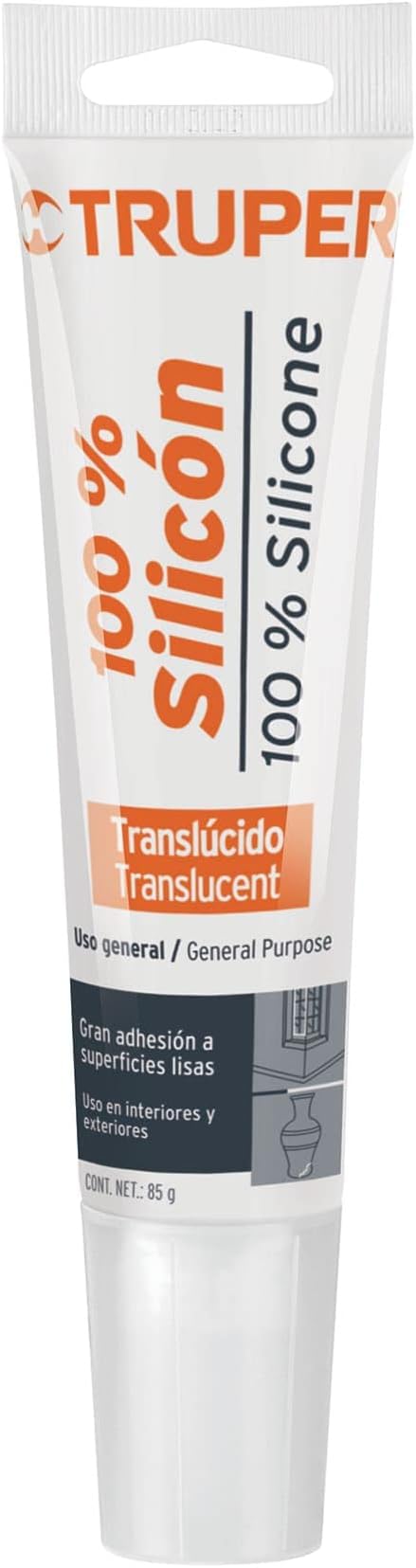 Imagen de SELLADOR TRANSPARENTE 100 % SILICON DE 85 GRAMOS TRUPER