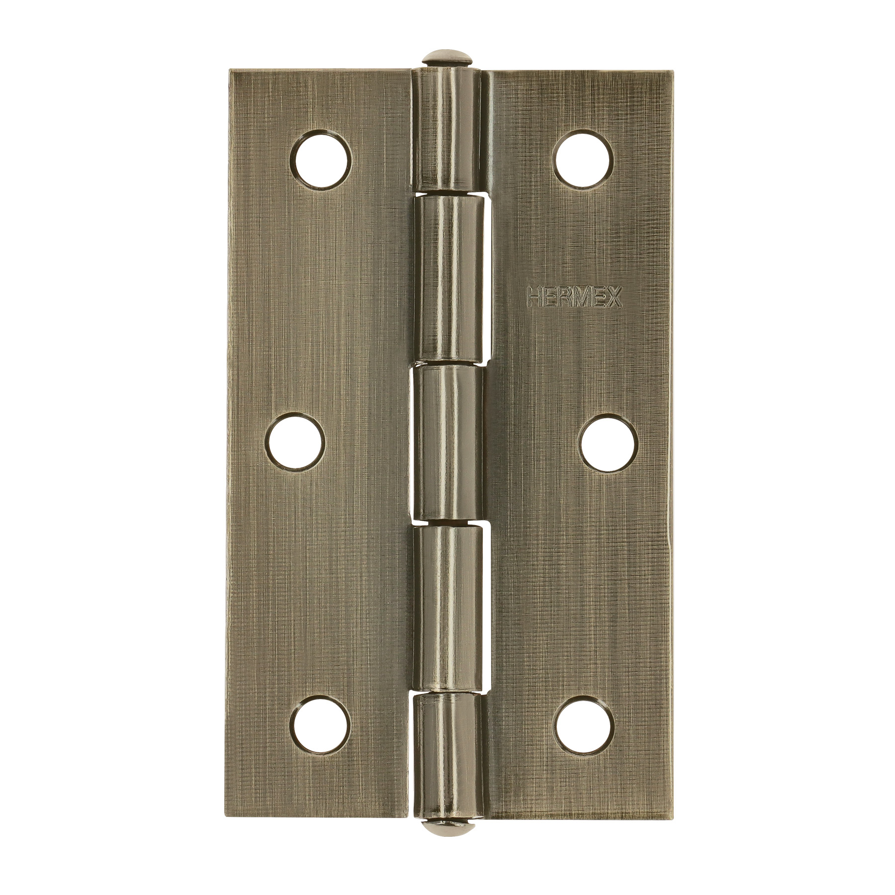 Imagen de BISAGRA RECTANGULAR DE 3-1/2" EN LATON ANTIGUO HERMEX