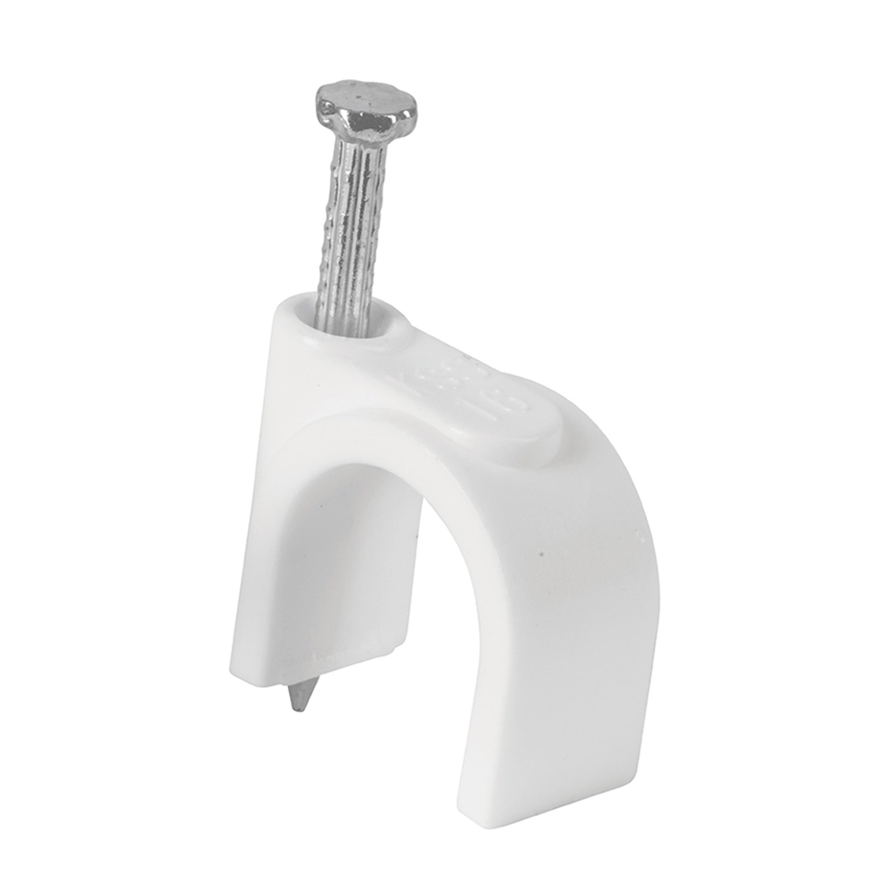 Imagen de BOLSA CON 20 GRAPAS BLANCAS DE 16 MM PARA CABLE REDONDO VOLTECK