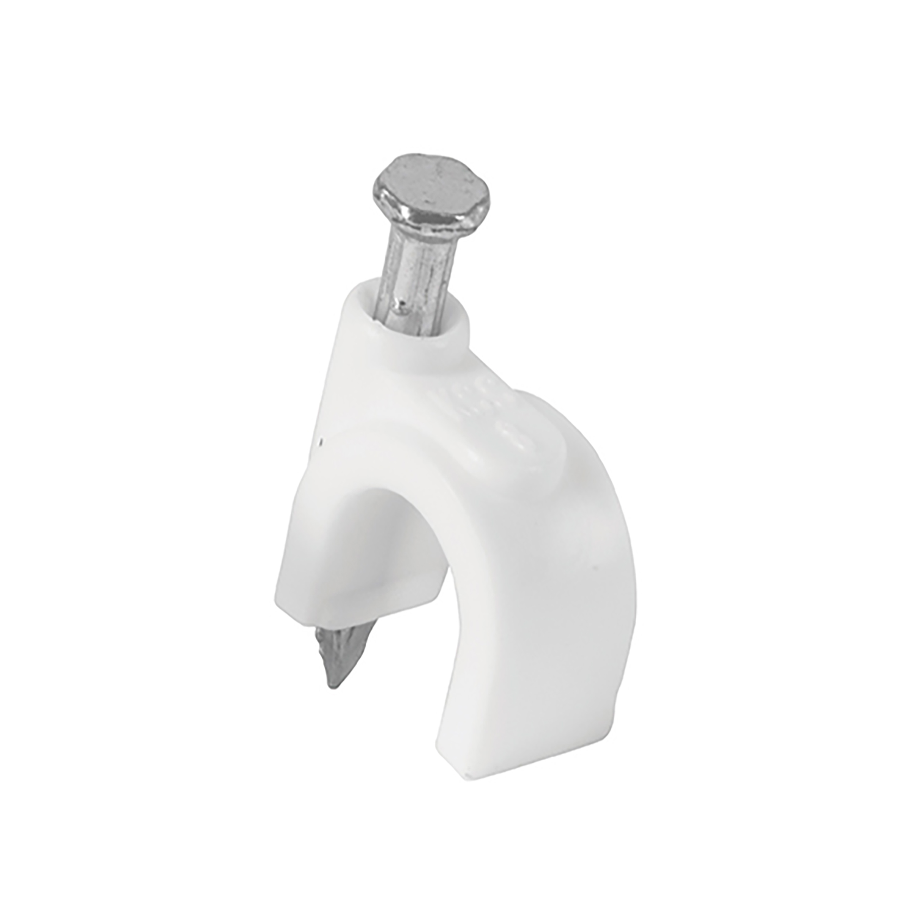 Imagen de BOLSA CON 20 GRAPAS BLANCAS DE 8 MM PARA CABLE REDONDO VOLTECK