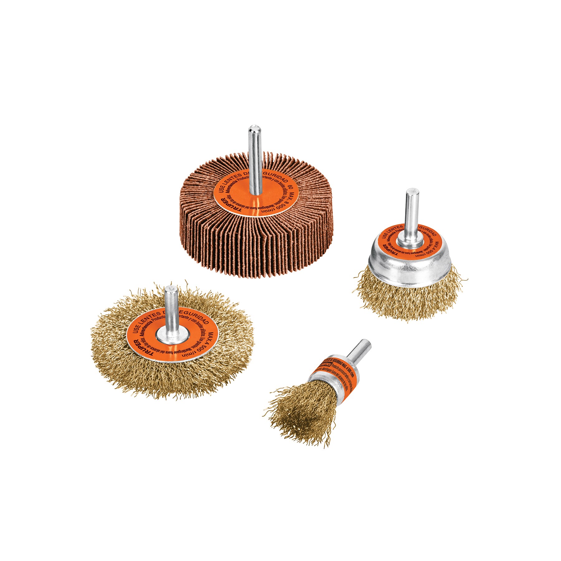 Imagen de JUEGO DE 4 CARDAS PARA TALADRO TRUPER