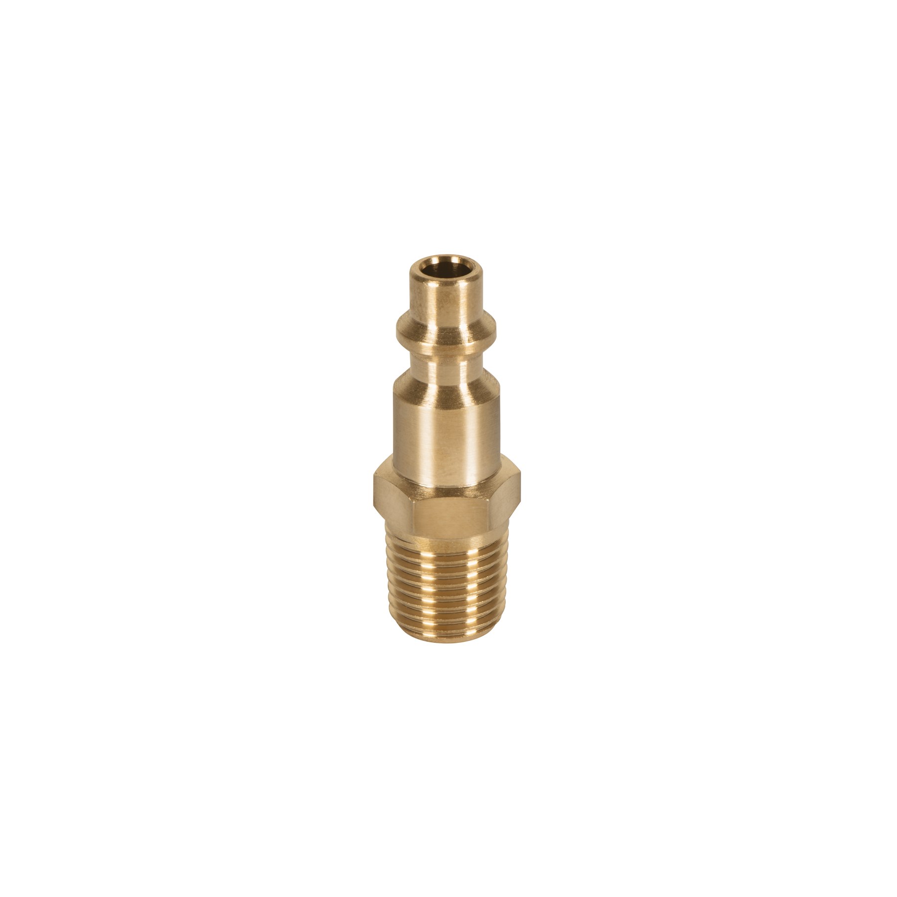 Imagen de CONECTOR RAPIDO DE LATON MACHO CUERDA DE 1/4" NPT TRUPER