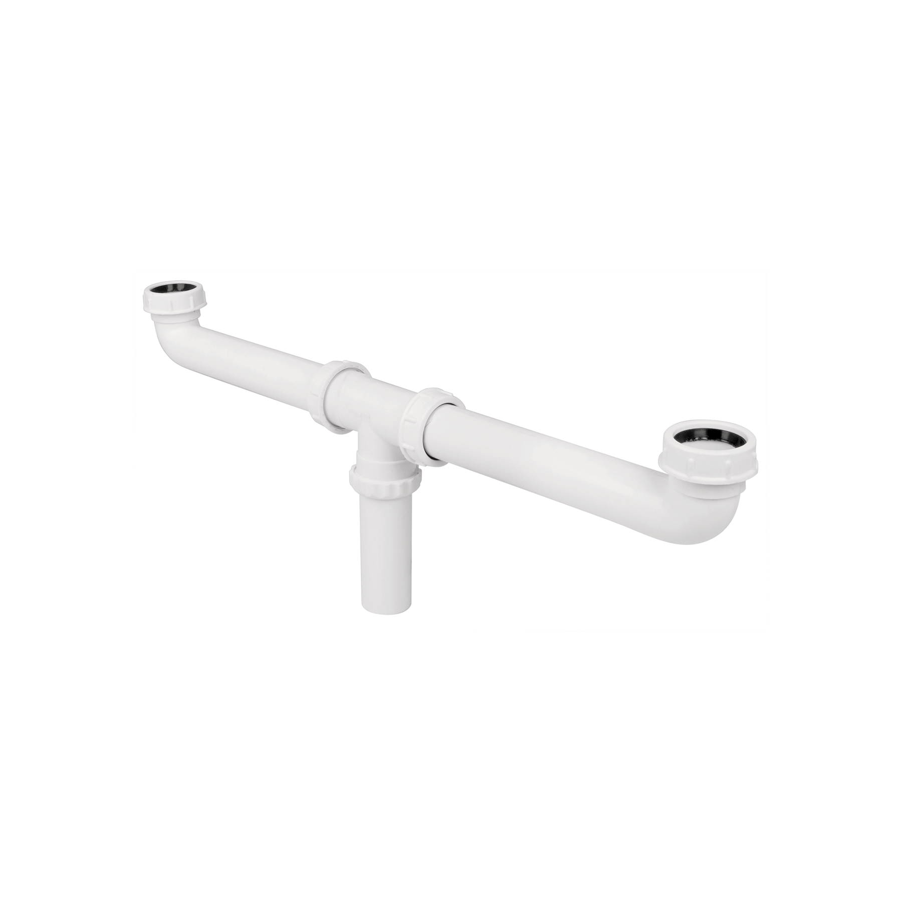 Imagen de CESPOL DOBLE DE 1-1/2" SIN CONTRA DE POLIPROPILENO PARA FREGADERO FOSET