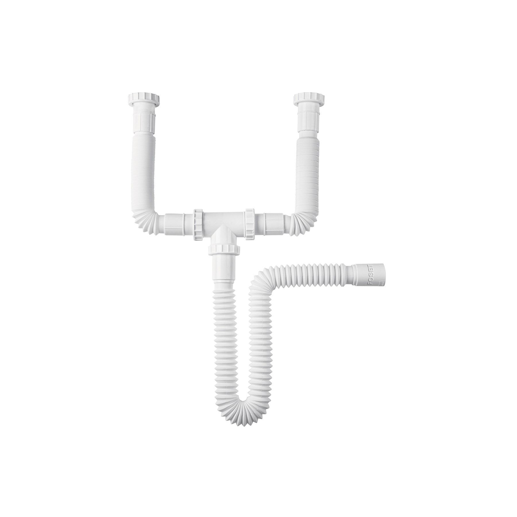 Imagen de CESPOL FLEXIBLE DOBLE PARA FREGADERO POLIPROPILENO DE 1-1/2" FOSET