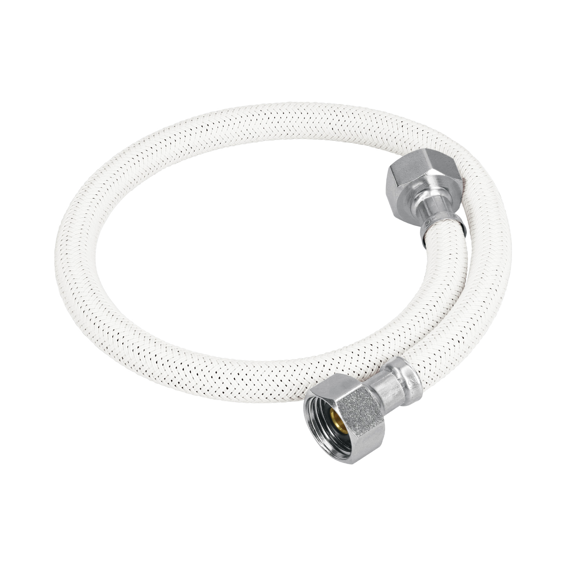 Imagen de MANGUERA LAVABO/FREGADERO DE VINILO BLANCO DE 1/2" X 1/2" EN 55 CMS FOSET