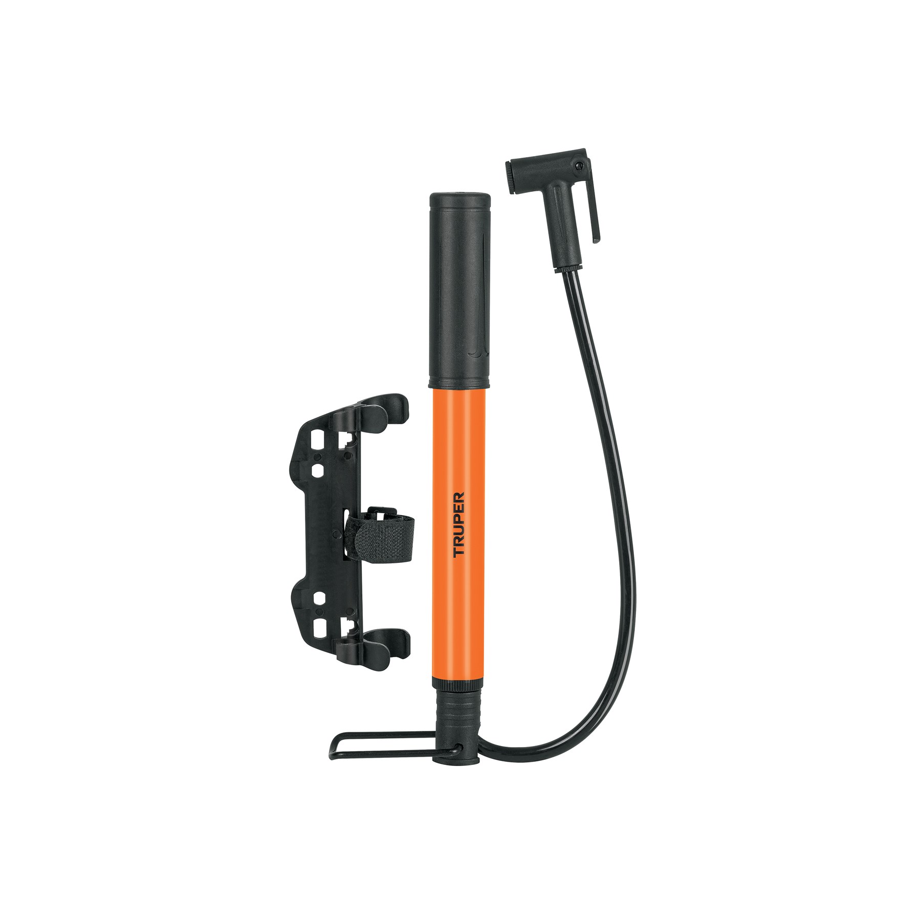 Imagen de MINI BOMBA MANUAL PARA LLANTA DE BICICLETA DE 60 PSI TRUPER