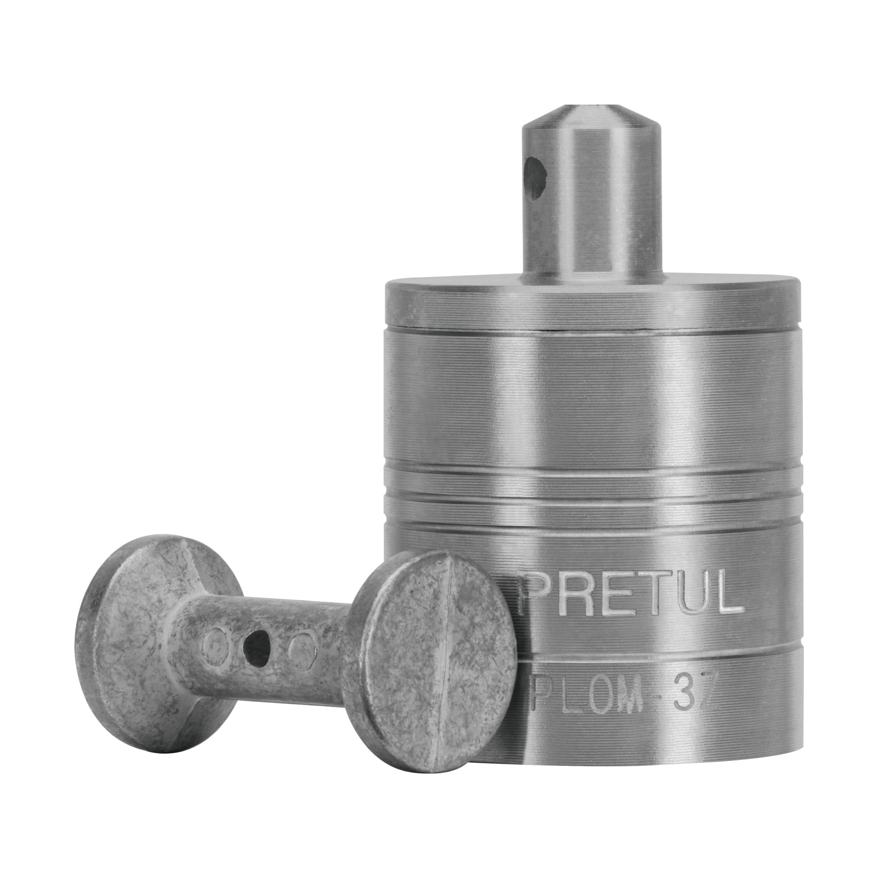 Imagen de PLOMADA METALICA DE 340 GRAMOS CON CENTRO PRETUL