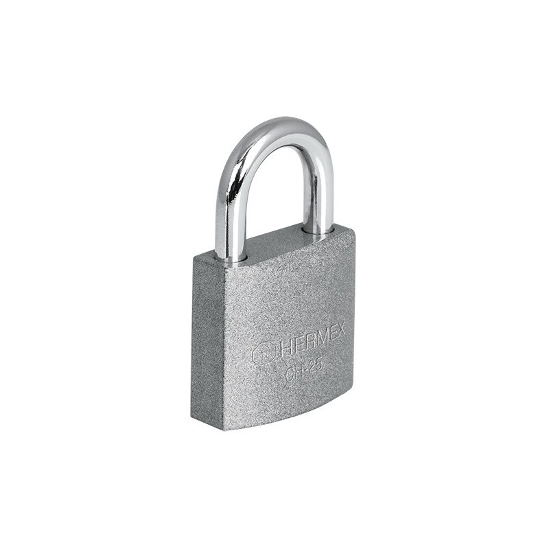 Imagen de BLISTER CON 2 CANDADOS DE HIERRO DE 25MM CON GANCHO CORTO