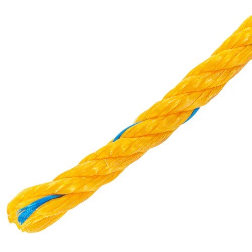 Imagen de METRO DE CUERDA AMARILLA DE POLIPROPILENO DE 10 MM CARRETE CON 440 MTS FIERO