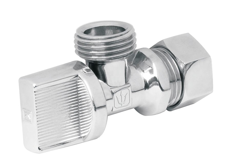 Imagen de LLAVE ANGULAR DE 1/2" DE 1/4" DE VUELTA TIPO BARRILITO FOSET