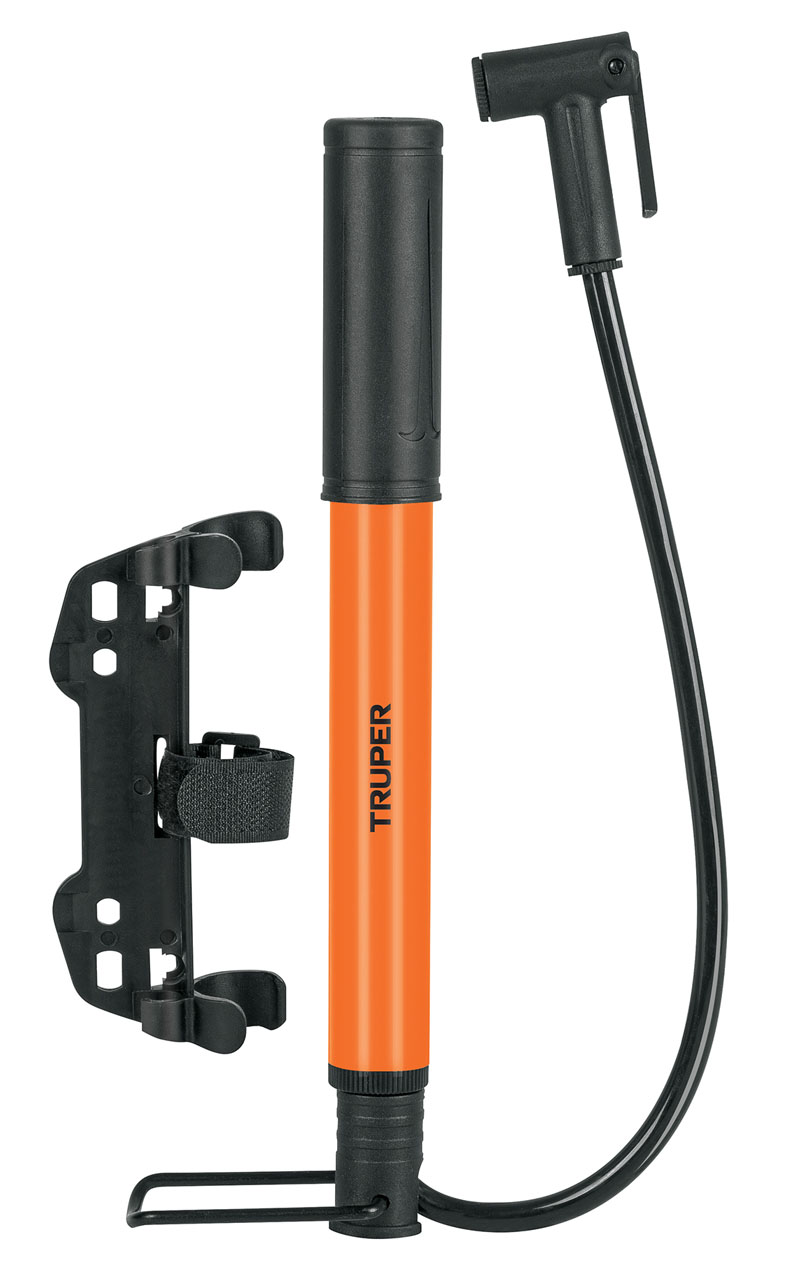 Imagen de MINI BOMBA MANUAL PARA LLANTA DE BICICLETA DE 60 PSI TRUPER