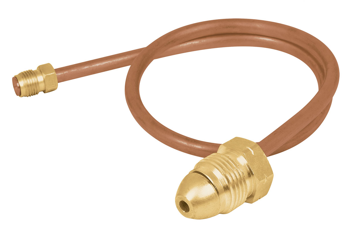 Imagen de PIGTAIL (COLETA) CON TUERCA IZQUIERDA CON PUNTA POL DE 50 CMS FOSET