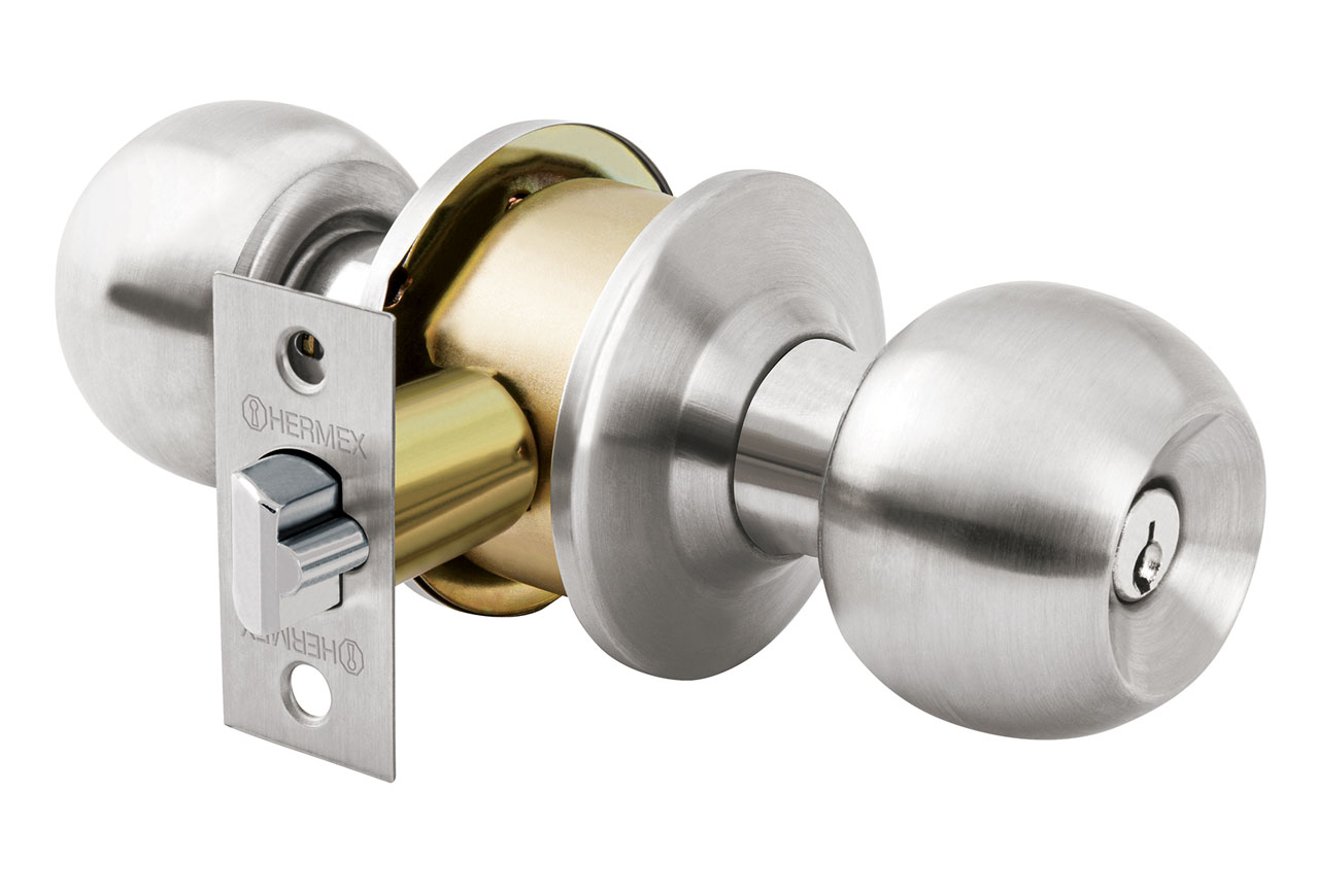 Imagen de COMBO DE CERRADURAS CON LLAVE-MARIPOSA EN CROMO BASICO HERMEX