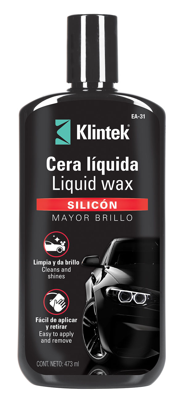 Imagen de CERA LIQUIDA DE SILICON PARA AUTO DE 473 MILILITROS KLINTEK
