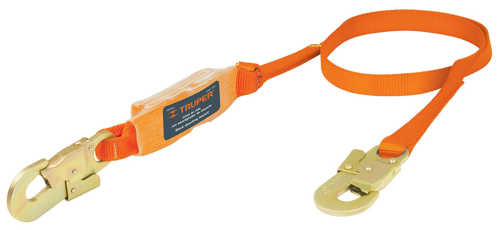 Imagen de LINEA DE VIDA 1.80 MTS CON CINTA DE POLIESTER CON ABSORBEDOR DE IMPACTO TRUPER