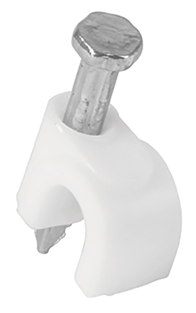 Imagen de BOLSA CON 20 GRAPAS BLANCAS DE 5 MM PARA CABLE REDONDO VOLTECK