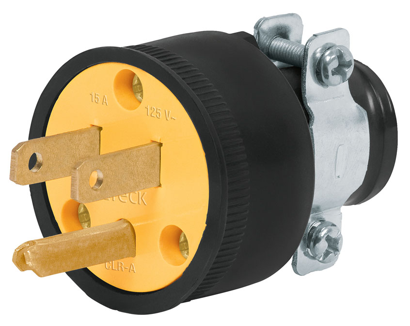 Imagen de CLAVIJA INDUSTRIAL REFORZADA ATERRIZADA DE 2 POLOS + TIERRA VOLTECK