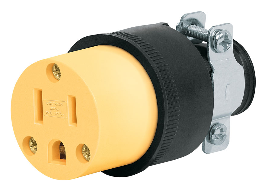 Imagen de CONTACTO INDUSTRIAL REFORZADO ATERRIZADO DE 2 POLOS+TIERRA VOLTECK