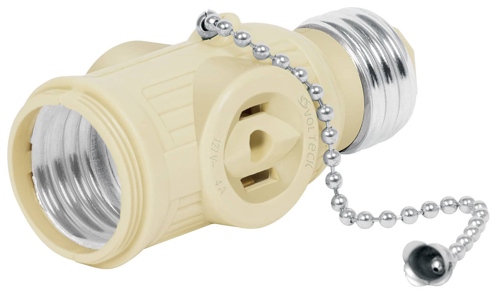 Imagen de PORTALAMPARA DE BAQUELITA CON INTERRUPTOR DE CADENA VOLTECK