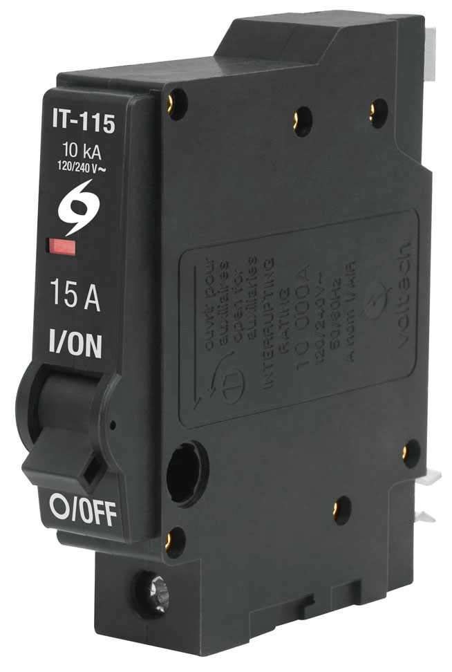 Imagen de INTERRUPTOR DE 1 POLO DE 15 AMP ENCHUFABLE VOLTECK