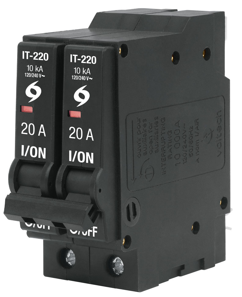 Imagen de INTERRUPTOR DE 2 POLOS DE 20 AMP ENCHUFABLE VOLTECK
