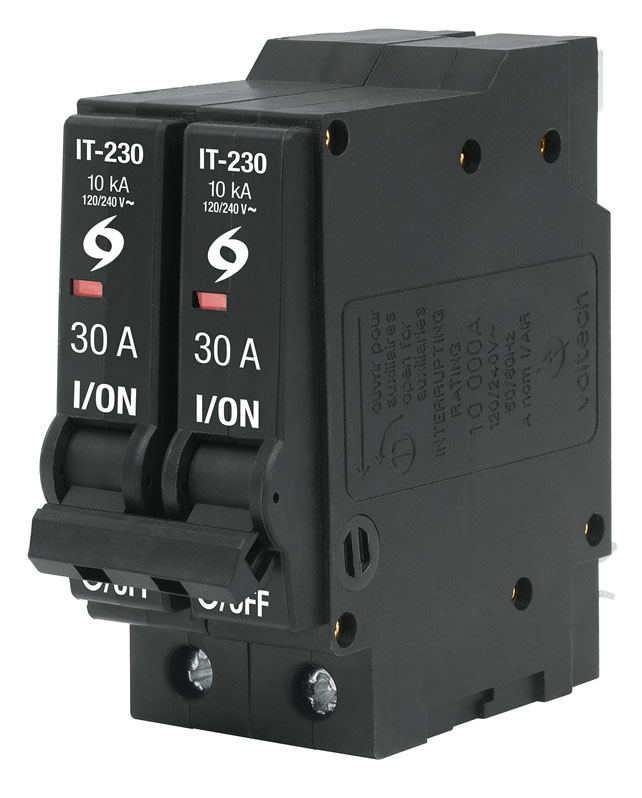 Imagen de INTERRUPTOR DE 2 POLOS DE 30 AMP ENCHUFABLE VOLTECK