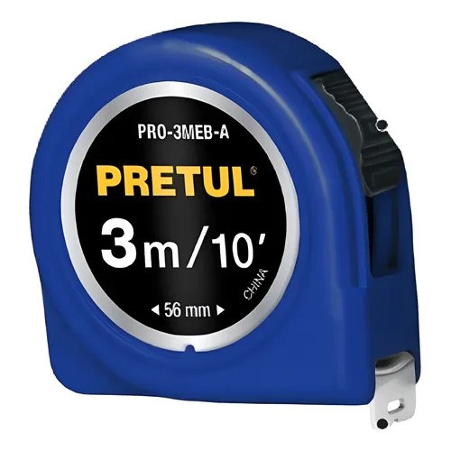 Imagen de FLEXOMETRO AZUL DE 3 MTS CON CINTA DE 13 MILIMETROS PRETUL