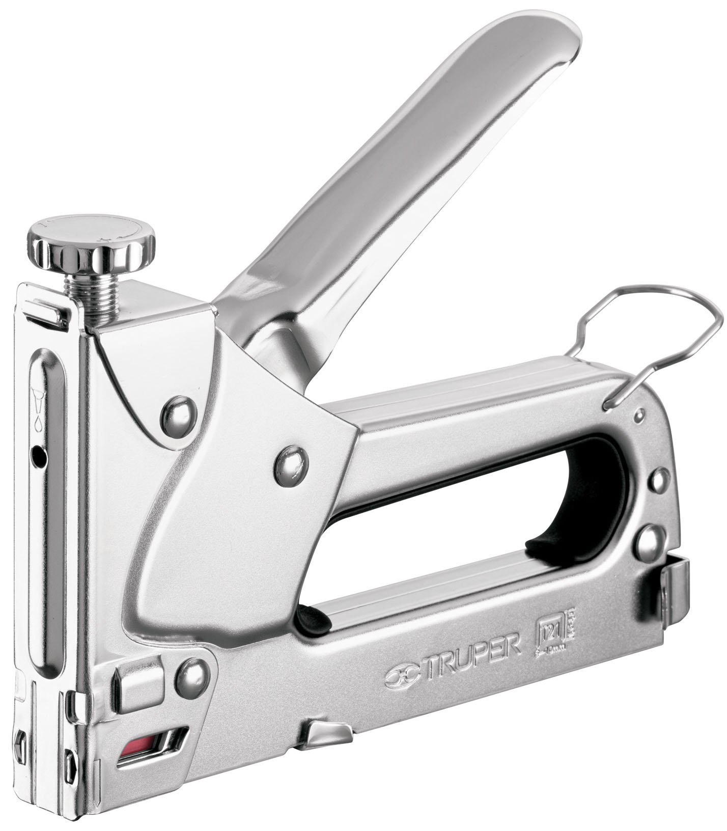 Imagen de ENGRAPADORA TIPO PISTOLA PARA MEDIDAS DE "5/16" Y 3/8" CON 200 GRAPAS TRUPER