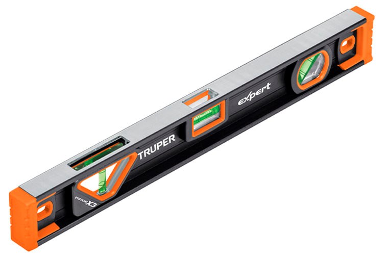 Imagen de NIVEL PROFESIONAL MAGNETICO DE 18" CON PROTECCION DE CAUCHO TERMOPLASTICO EXPERT TRUPER