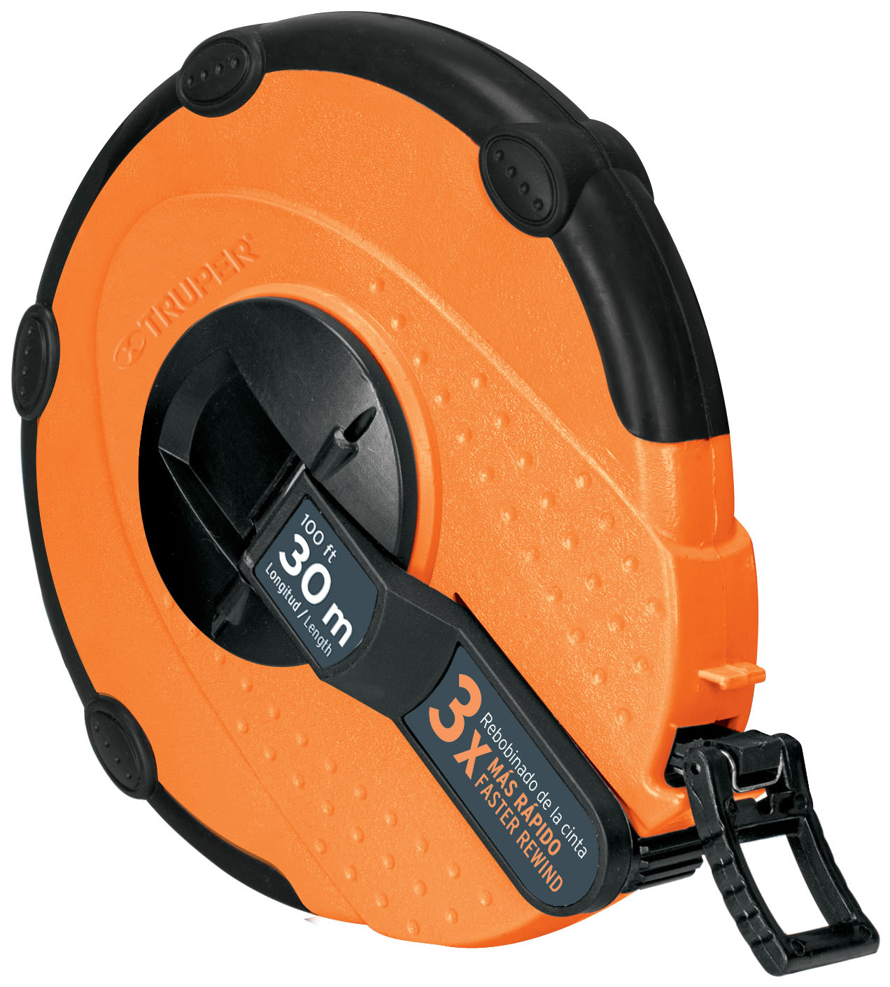 Imagen de CINTA METRICA LARGA DE 30 MTS DE FIBRA DE VIDRIO CON CARCASA PLASTICA TRUPER