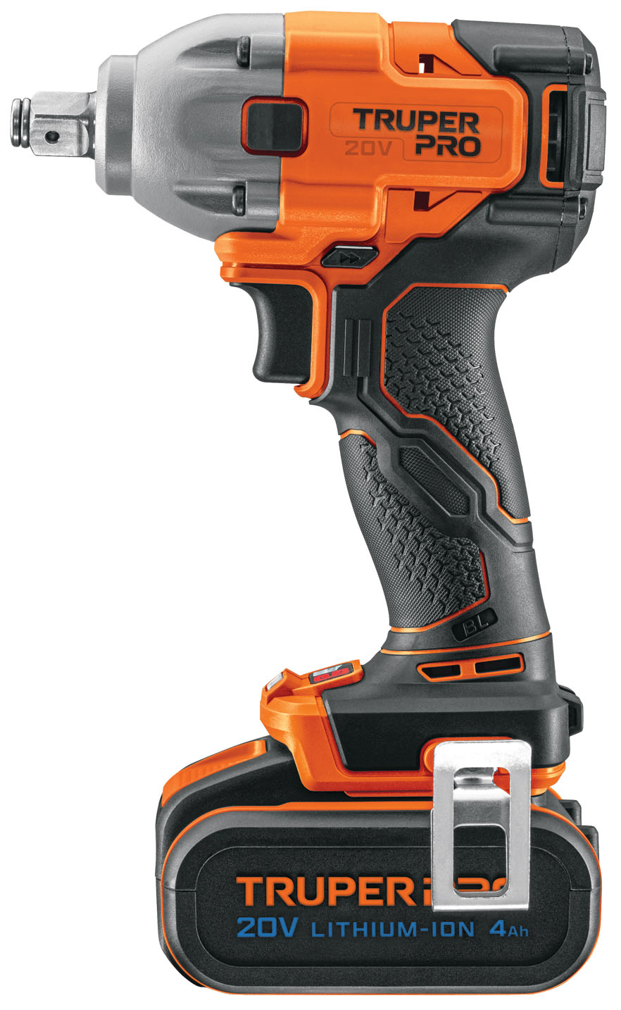 Imagen de LLAVE DE IMPACTO DE 1/2" DE 20 VOLTS DE 184 LIBRAS/PIES CON 1 BATERIA DE 4 AH TRUPER PRO