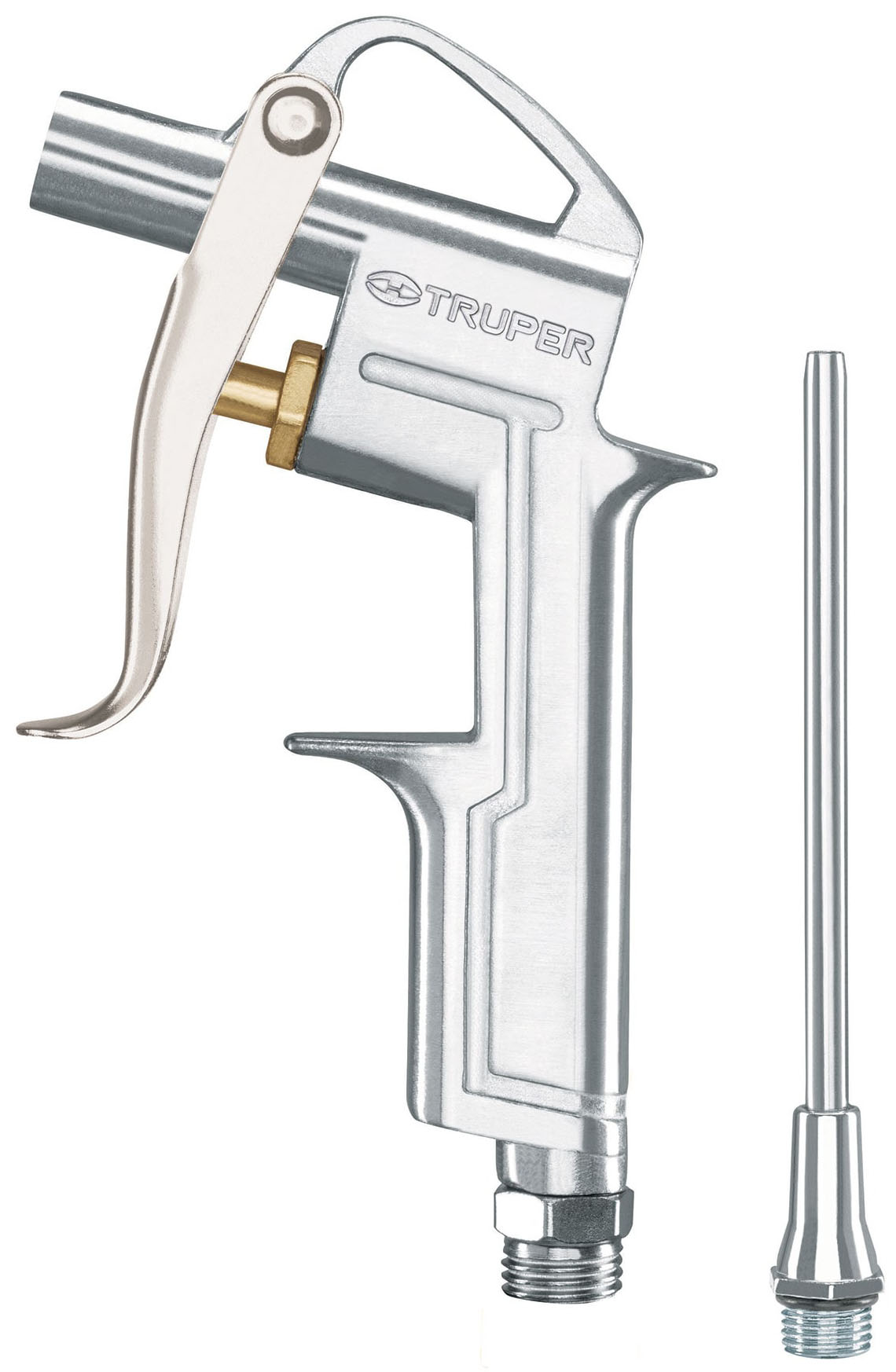 Imagen de PISTOLA DE ALUMINIO PARA SOPLETEAR CON BOQUILLA Y EXTENSION DE 4" TRUPER