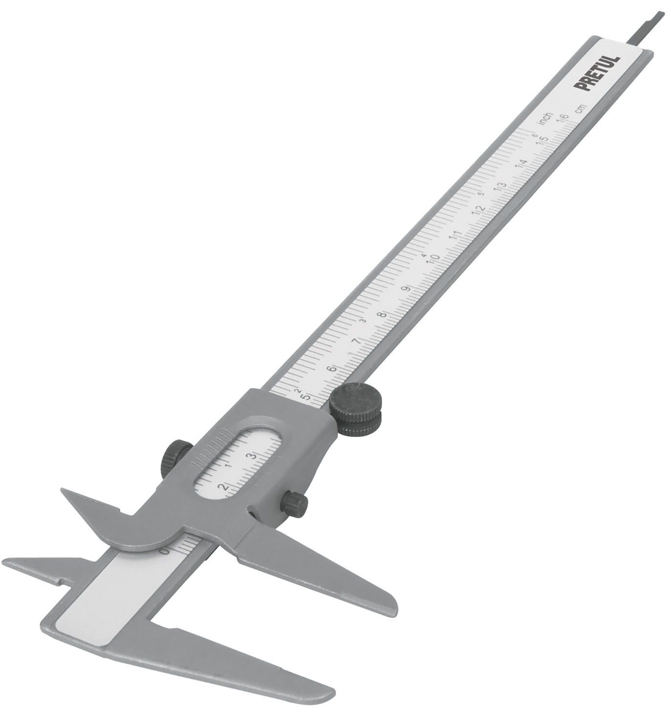 Imagen de CALIBRADOR VERNIER ESCOLAR DE 6" DE ACERO ESTANDAR-MILIMETRICO PRETUL