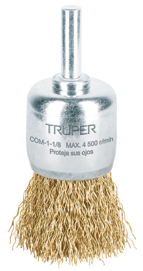 Imagen de CARDA DE COPA DE 1-1/8" CON ALAMBRE GRUESO PARA TALADRO TRUPER