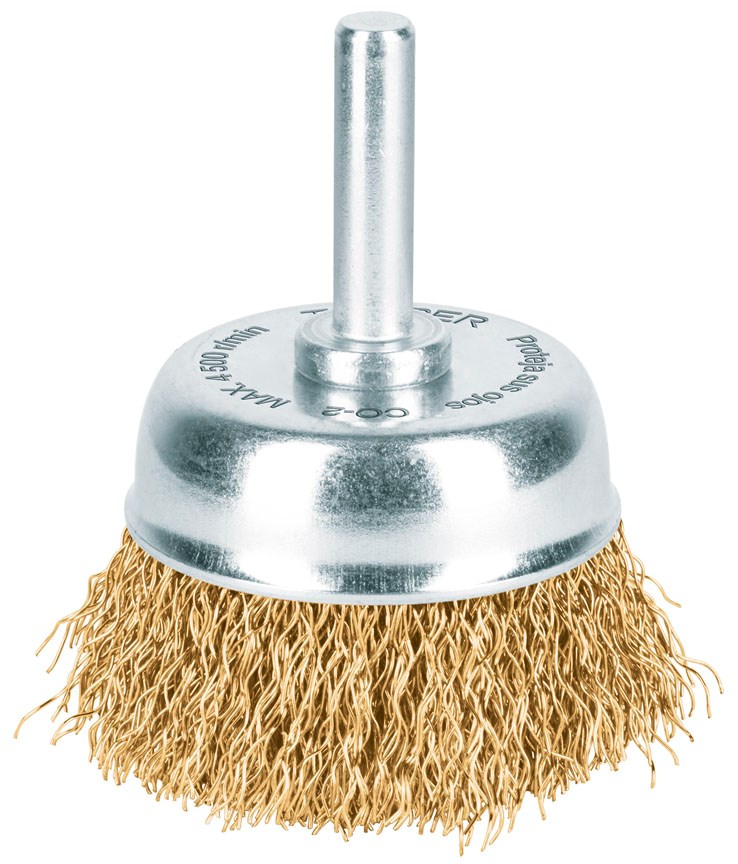 Imagen de CARDA DE COPA DE 1-3/4" CON ALAMBRE GRUESO PARA TALADRO TRUPER