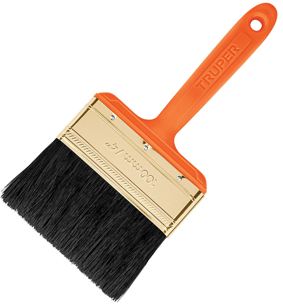 Imagen de BROCHA PROFESIONAL DE 4" CON MANGO DE PLASTICO TRUPER
