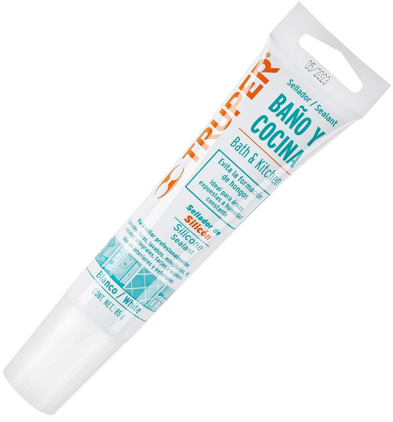 Imagen de SELLADOR BLANCO PARA BAÑOS Y COCINAS DE 85 GRAMOS TRUPER