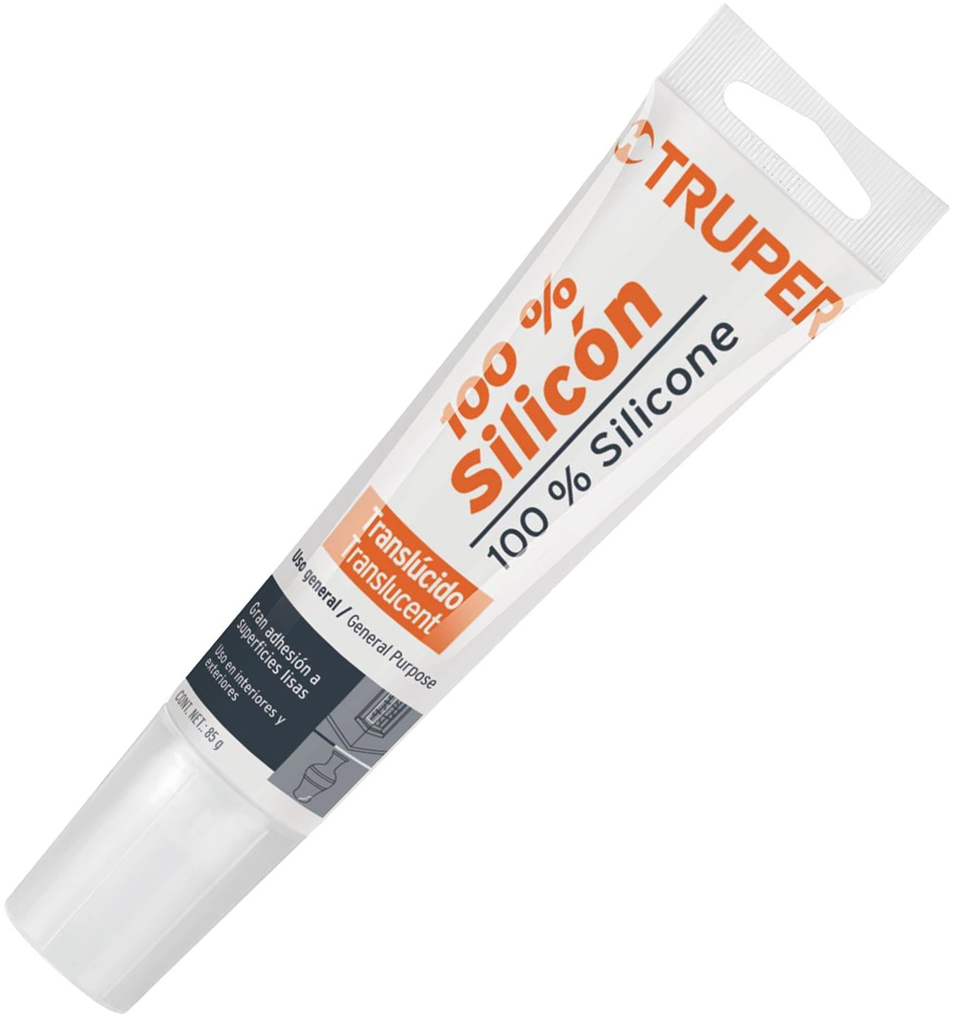 Imagen de SELLADOR TRANSPARENTE 100 % SILICON DE 85 GRAMOS TRUPER