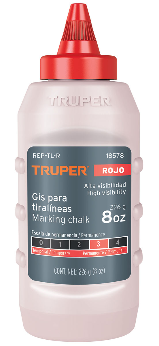 Imagen de GIS ROJO PARA TIRALINEAS CON ALTA VISIBILIDAD DE 8 ONZAS TRUPER