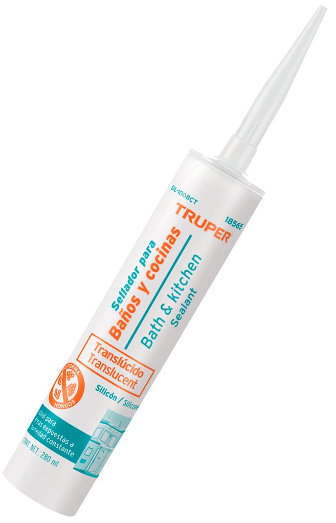 Imagen de SELLADOR TRANSLUCIDO PARA BAÑOS Y COCINAS DE 280 MILILITRO TRUPER