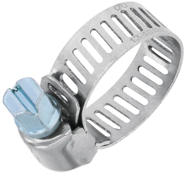 Imagen de BOLSA CON 10 ABRAZADERAS MINI SIN FIN REFORZADAS #6 DE 1/2"-3/4" FIERO