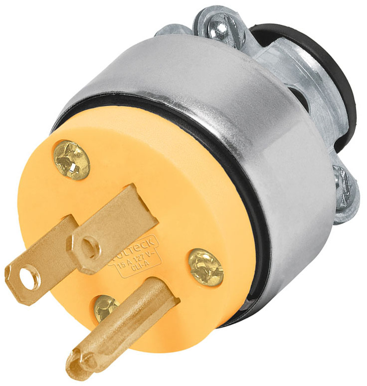 Imagen de CLAVIJA INDUSTRIAL BLINDADA ATERRIZADA DE 2 POLOS + TIERRA VOLTECK