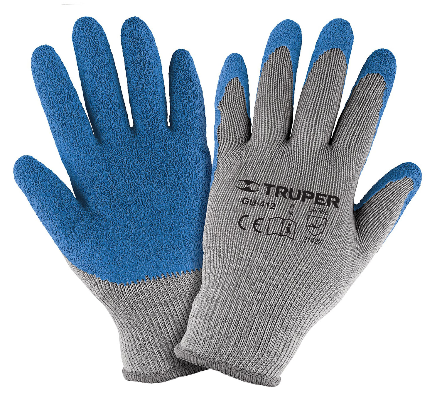 Imagen de GUANTES DE POLIESTER RECUBIERTOS DE LATEX TALLA GRANDE TRUPER