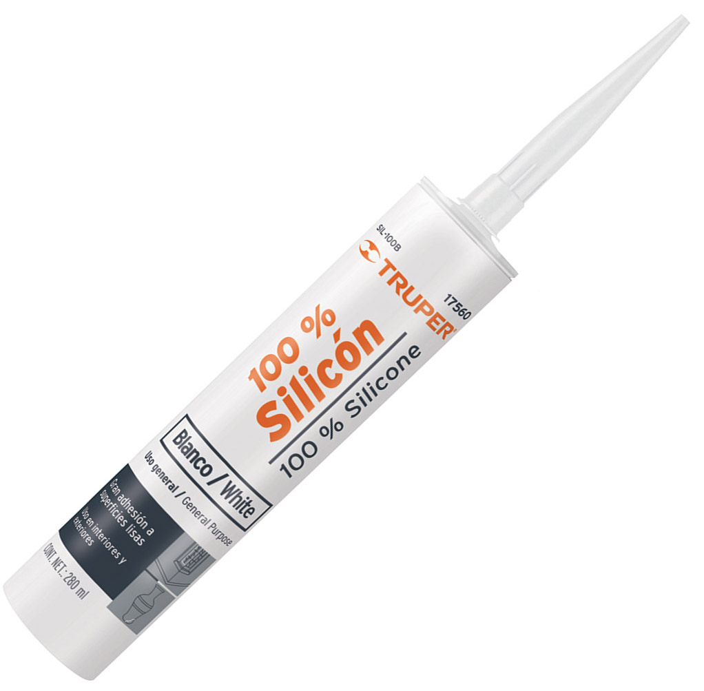 Imagen de SELLADOR BLANCO 100 % SILICON DE 280 MILILITRO TRUPER