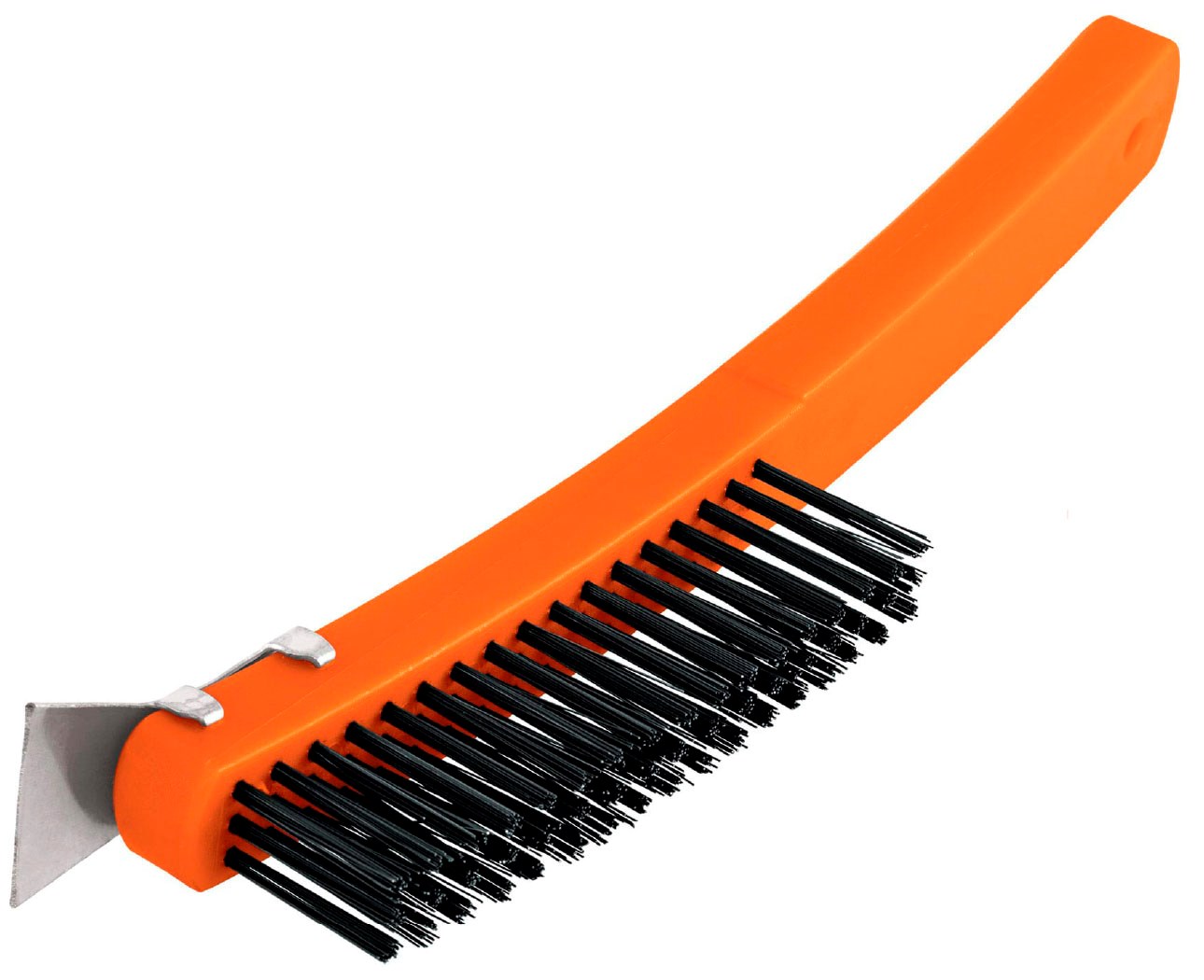 Imagen de CEPILLO DE ALAMBRE CON 51 PINCELES DE ACERO AL CARBONO CON ESPATULA TRUPER
