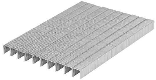 Imagen de CAJA CON 5000 GRAPAS CON CORONA DE 3/8" CALIBRE 22 DE 10 MM PARA ENGRAPADORA NEUMATICA (CODIGO ENNE-70) TRUPER