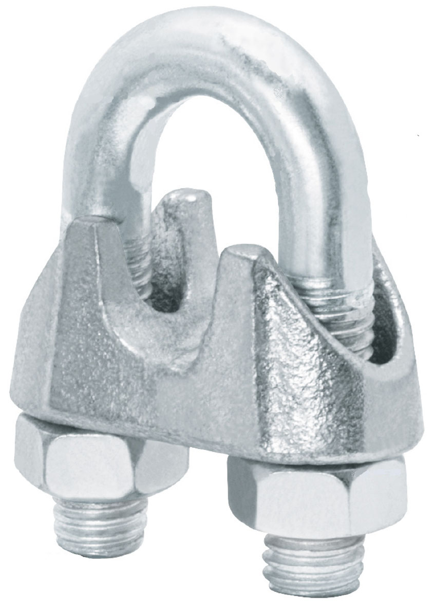 Imagen de BLISTER CON 2 NUDOS (PERROS) DE HIERRO PARA CABLE DE 3/16" FIERO