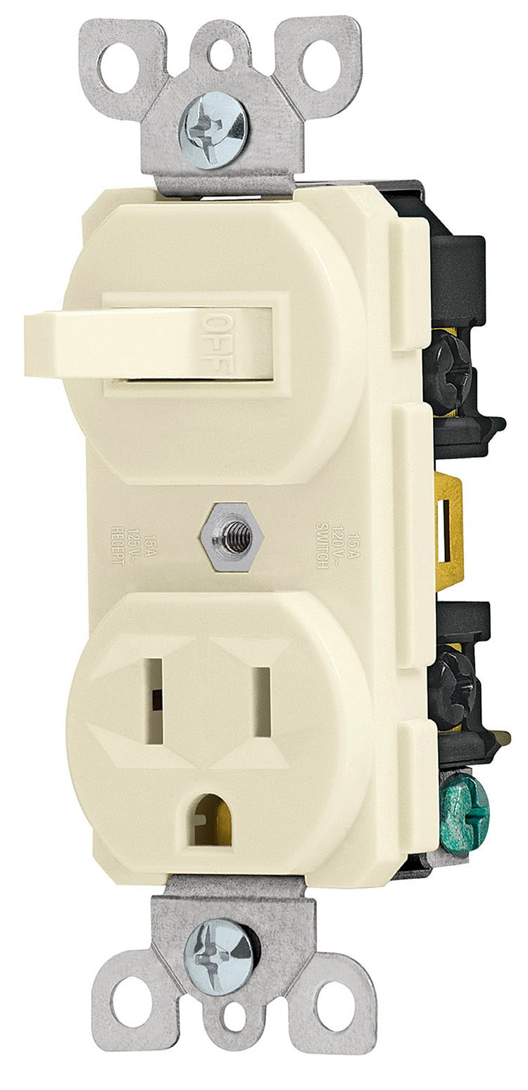 Imagen de INTERRUPTOR DE PALANCA CON CONTACTO ESTANDAR EN MARFIL VOLTECK