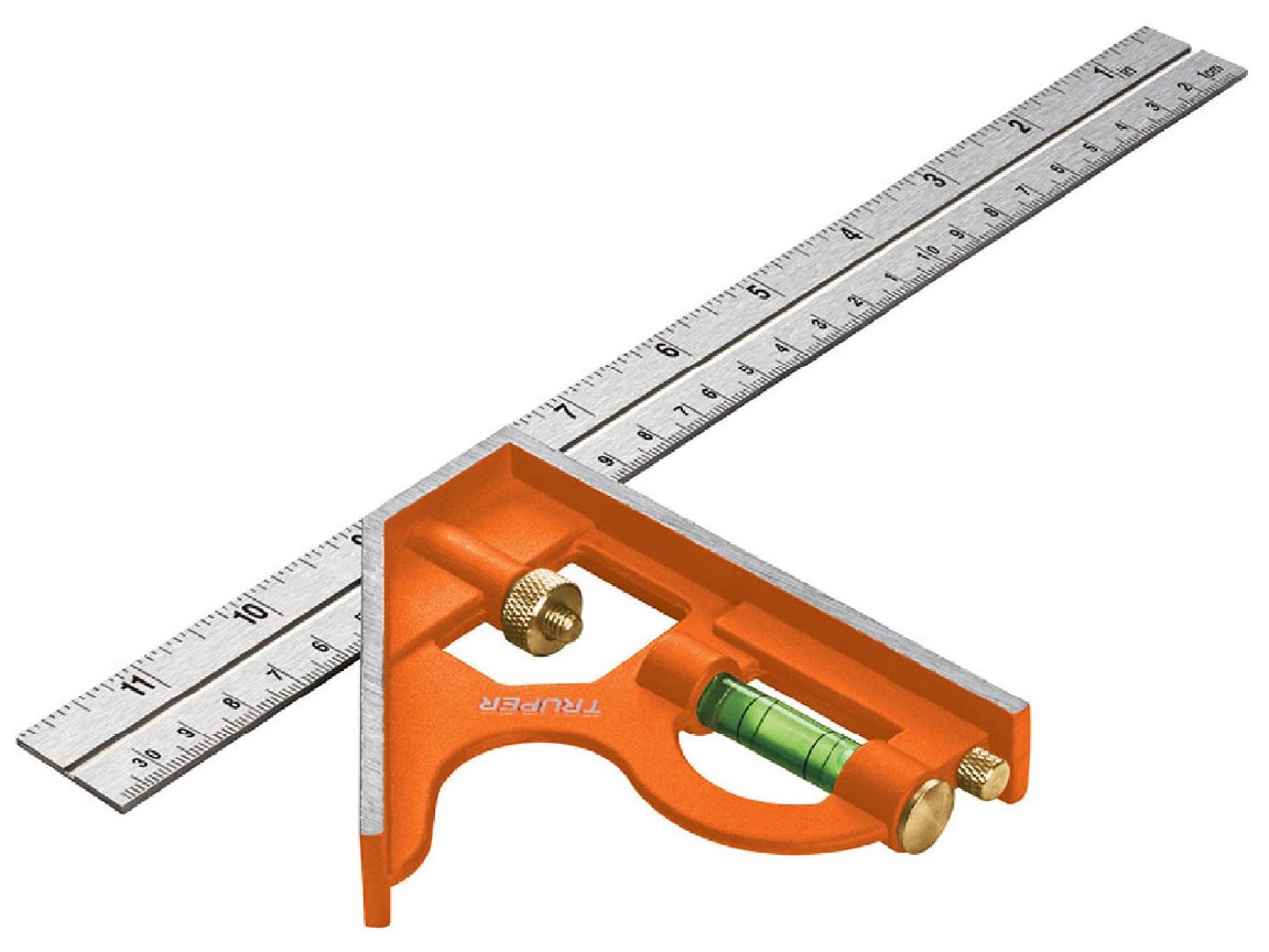 Imagen de ESCUADRA DE 12" DE COMBINACION CON PUNZON PARA MARCAR TRUPER