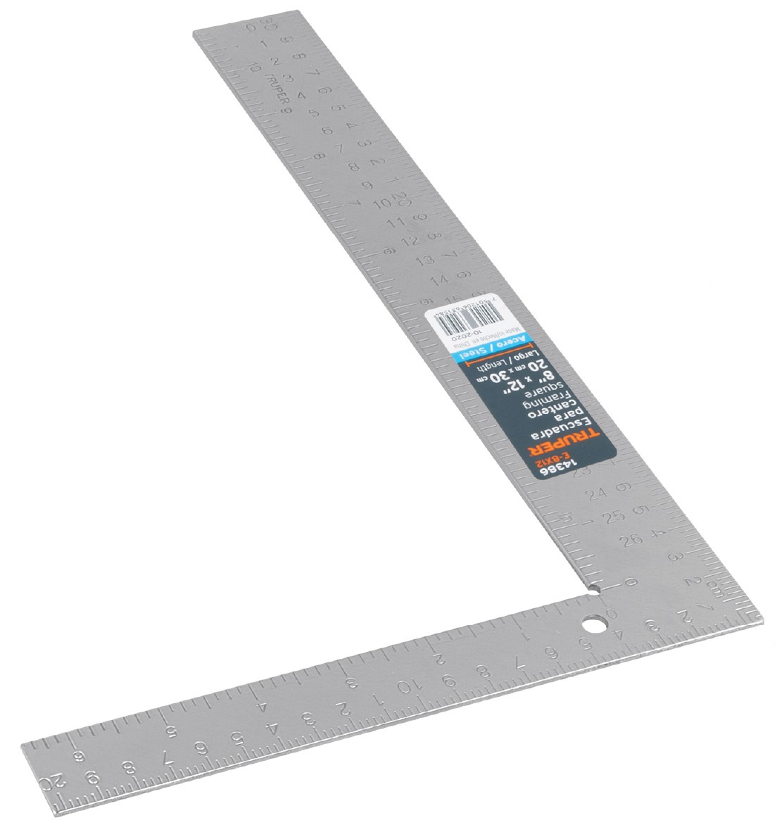 Imagen de ESCUADRA DE 8" X 12" DE ACERO PARA CANTERO TRUPER
